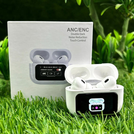 Smart Touch Display TWS Earbuds with Multimedia Charging Case
